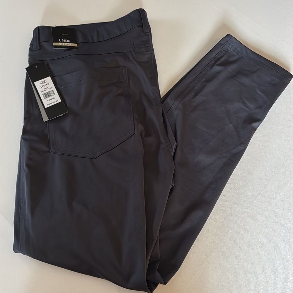 Gray Golf Pants Mens 36 30 Zip Pocket Leg3nd